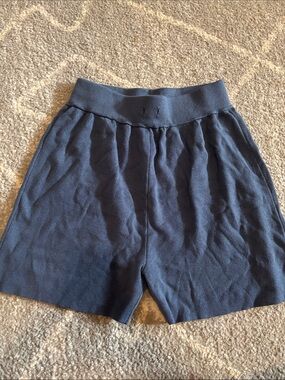 J. Crew Navy High-Waist Knit Shorts
